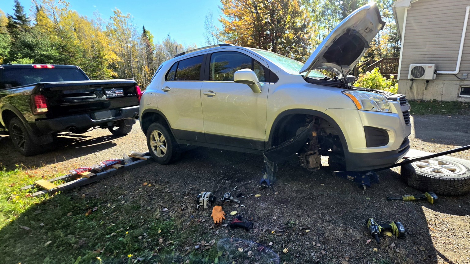Cole's Mobile Automotive Repair servicing a vehicle on location